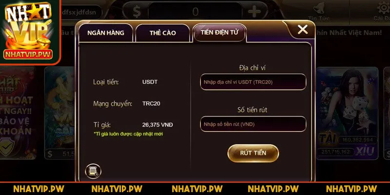 Tuân thủ điều kiện rút tiền Nhatvip thực hiện giao dịch suôn sẻ